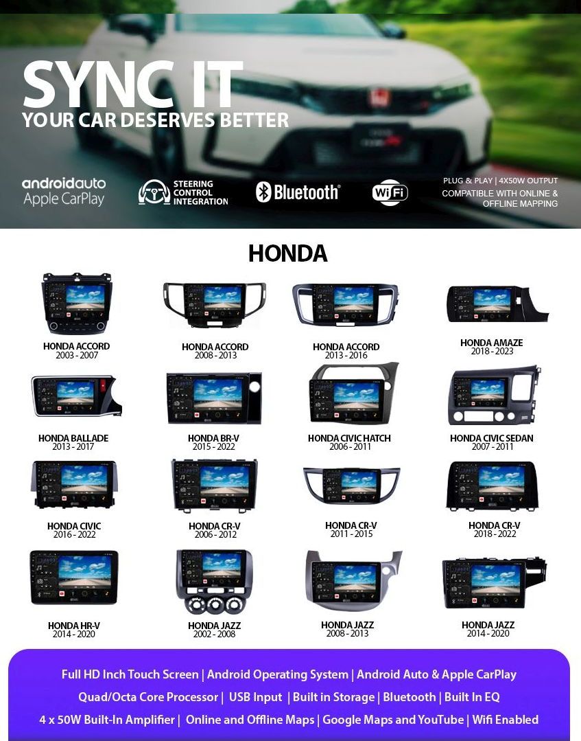 Honda CarPlay & Android Auto