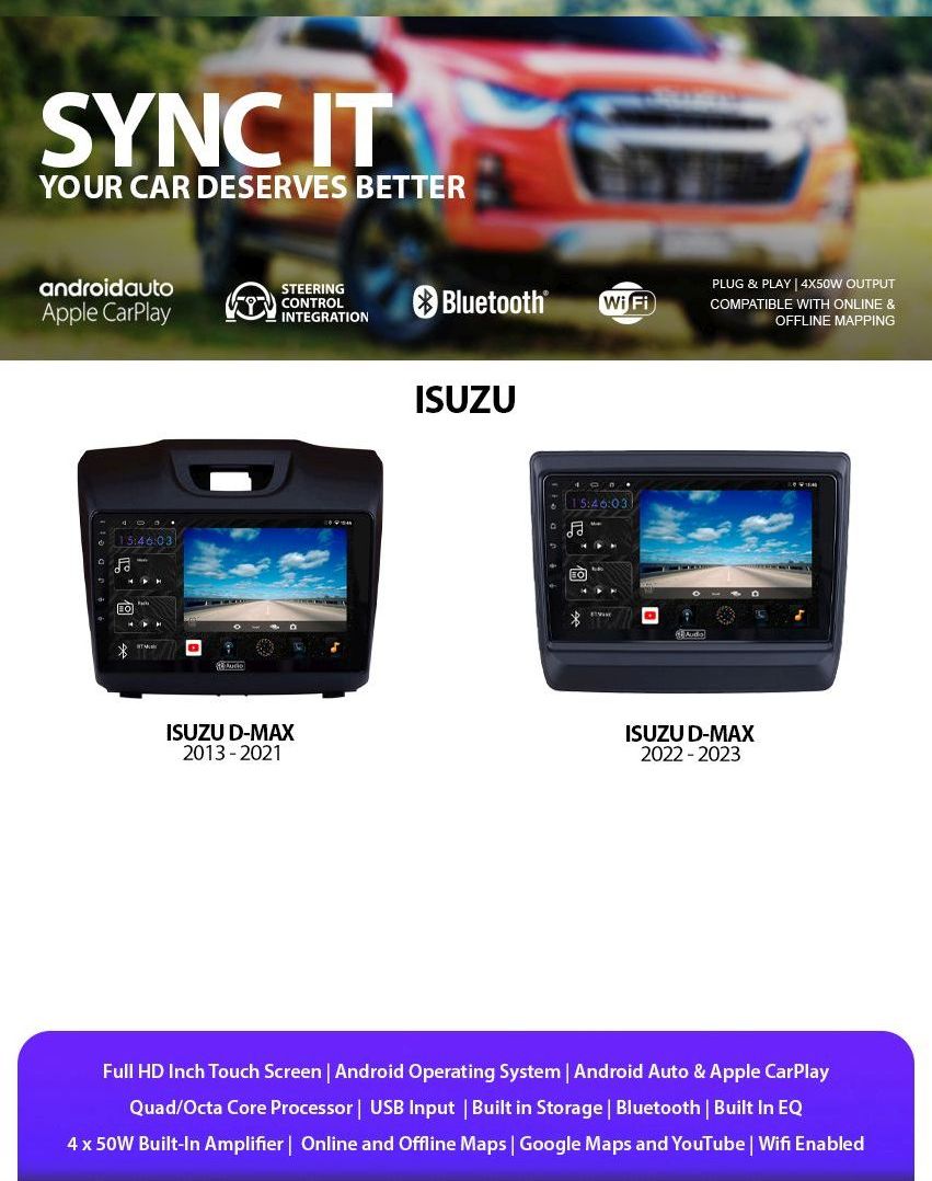 Isuzu CarPlay & Android Auto