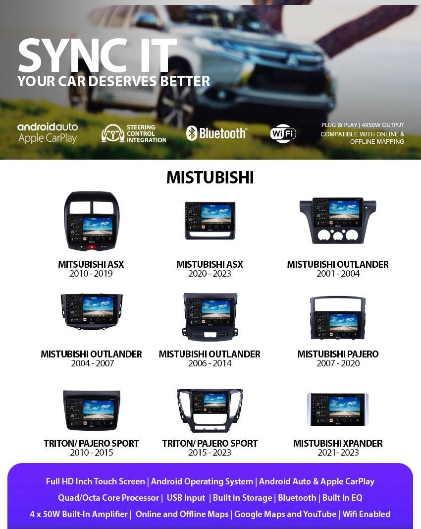 Mitsubishi CarPlay & Android Auto