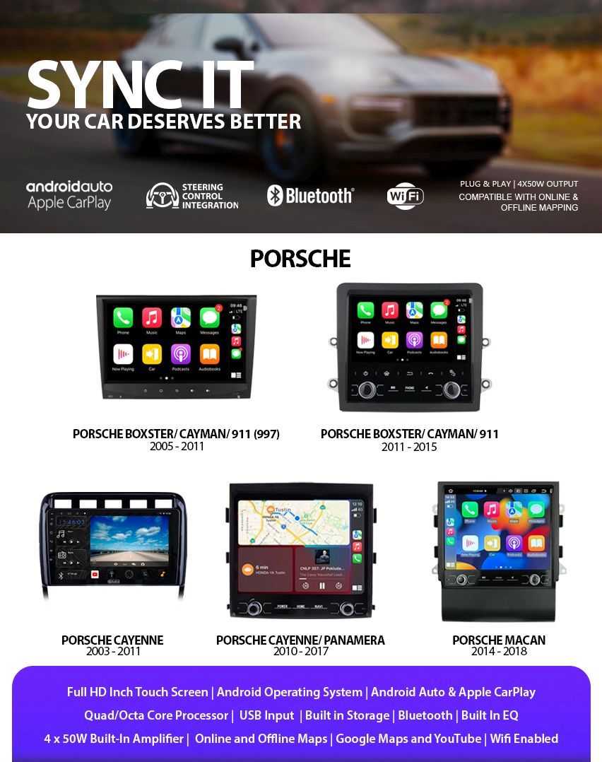 Porsche CarPlay & Android Auto